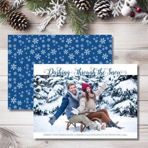 Dashing Through the Snow Christmas Photo Card