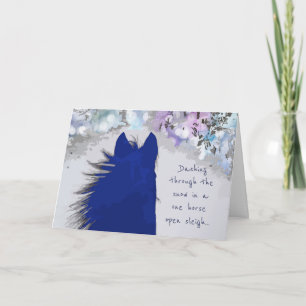 Dashing through the Snow December Birthday wishes Card