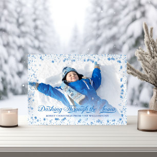 Dashing Through the Snow Holiday Photo Card