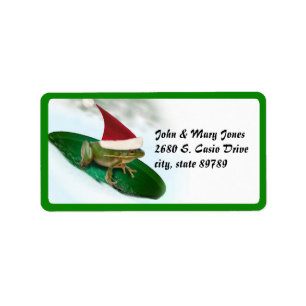 Dashing Through the Snow on a Lily Pad Label
