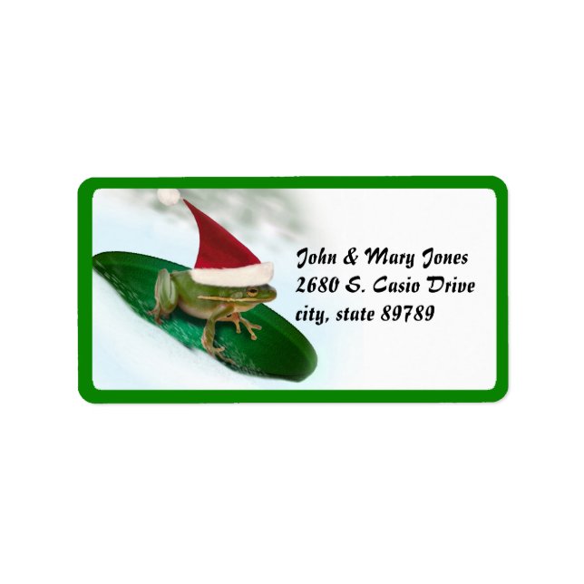 Dashing Through the Snow on a Lily Pad Label (Front)