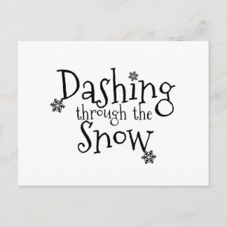 Dashing through the Snow | Postcard