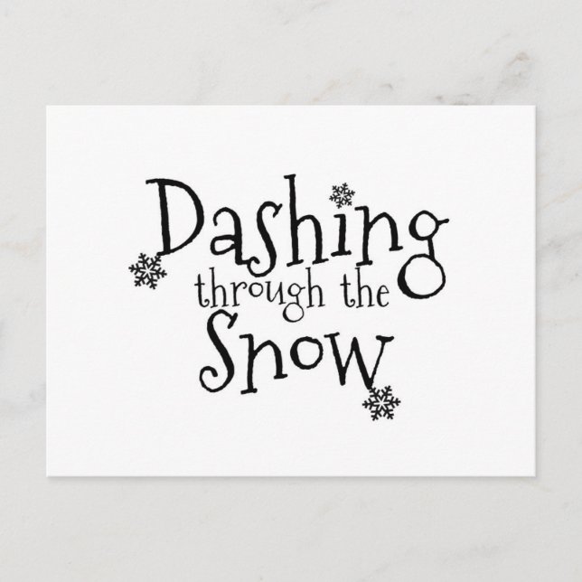 Dashing through the Snow | Postcard (Front)