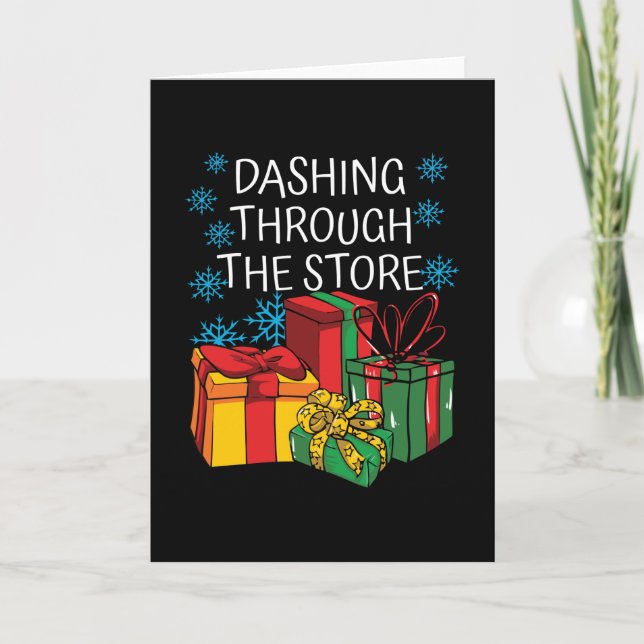 Dashing Through the Store Card (Front)