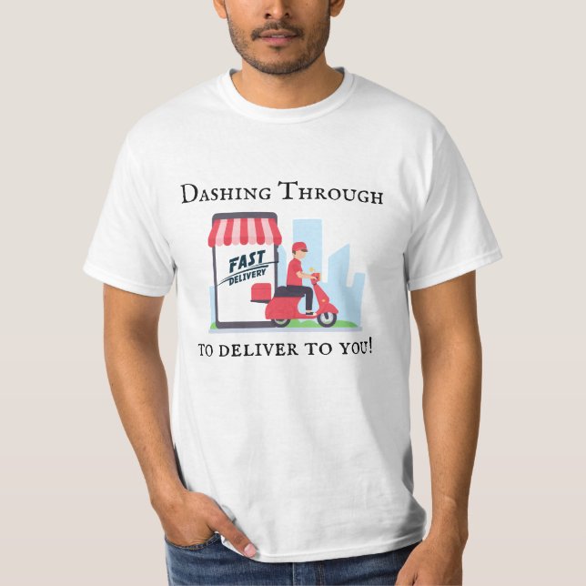 Dashing Through to Deliver to You Driver T-Shirt (Front)