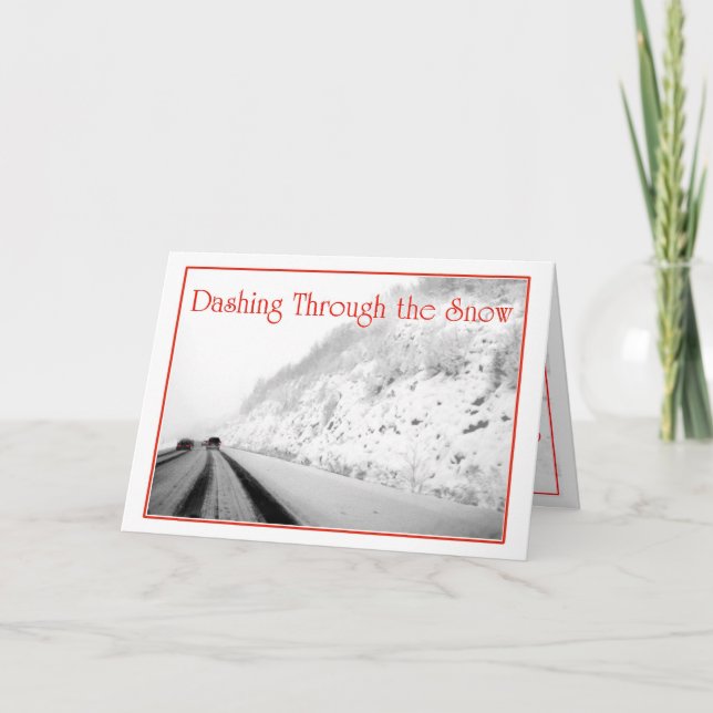 Dashing to Christmas Holiday Card (Front)
