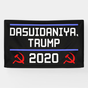 Dasvidaniya Trump 2020 Russia Anti-Trump Banner