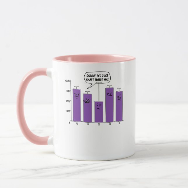 Data Analysis Science Geek Nerd Joke Mug (Left)