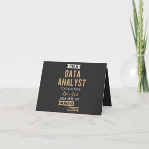 Data Analyst Card