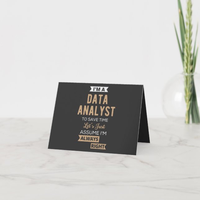 Data Analyst Card (Front)