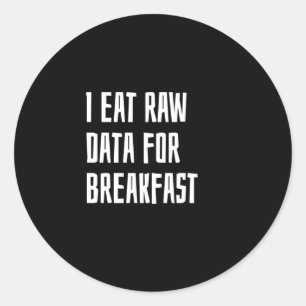Data analyst classic round sticker