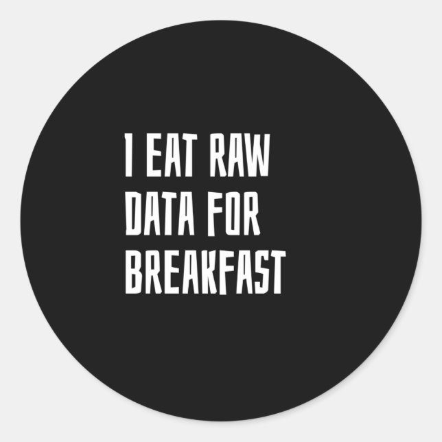 Data analyst classic round sticker (Front)