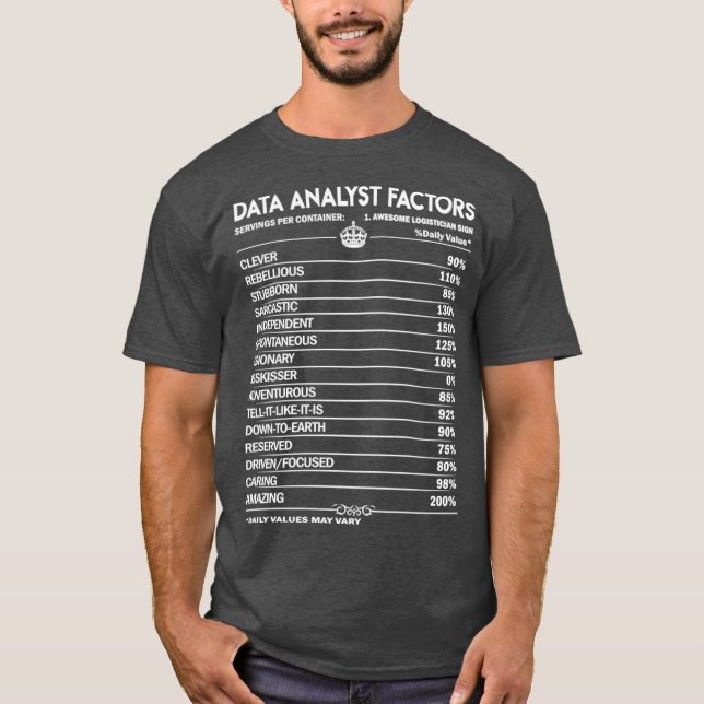 Data Analyst Data Analyst T   Told You To Do The T-Shirt (Front)