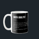 Data Analyst Funny Scientist Definition Coffee Mug<br><div class="desc">Funny statistician and data scientist definition.</div>