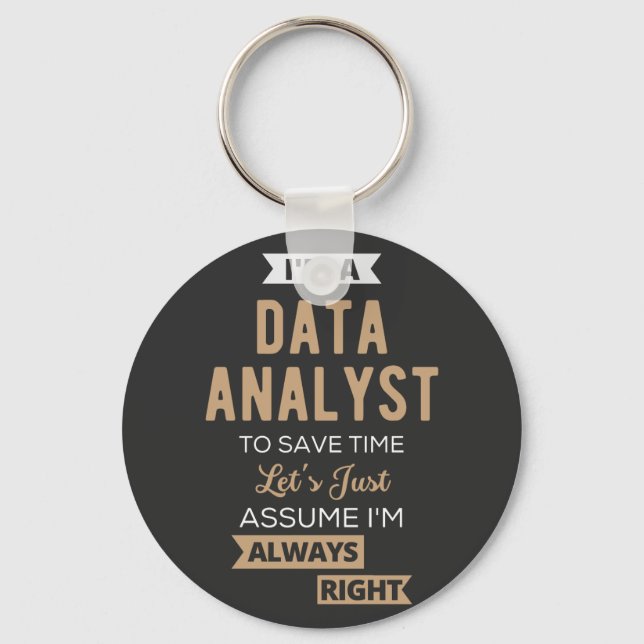 Data Analyst Key Ring (Front)