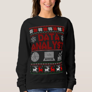 Data Analyst Off Shoulder Christmas Ugly Sweater