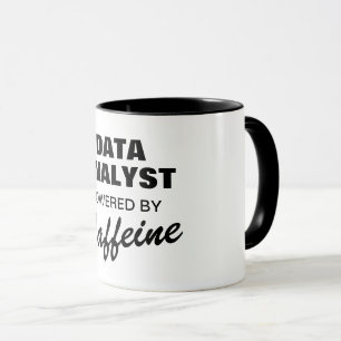 Data Analyst powered by caffeine funny coffee Mug