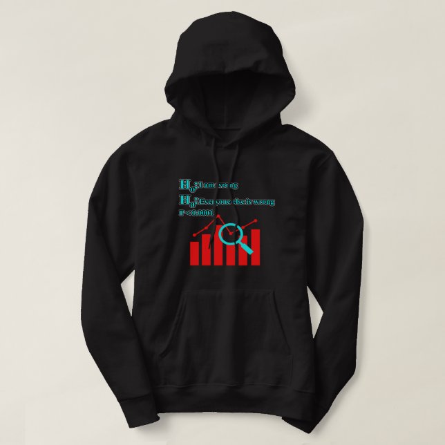 Data Analyst Quote Data Scientist Science Lover Gr Hoodie (Design Front)