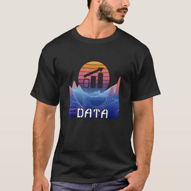 Data Analyst Space Landscape Software Engineer Dat T-Shirt (Front)