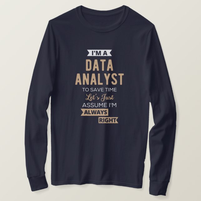Data Analyst T-Shirt (Design Front)