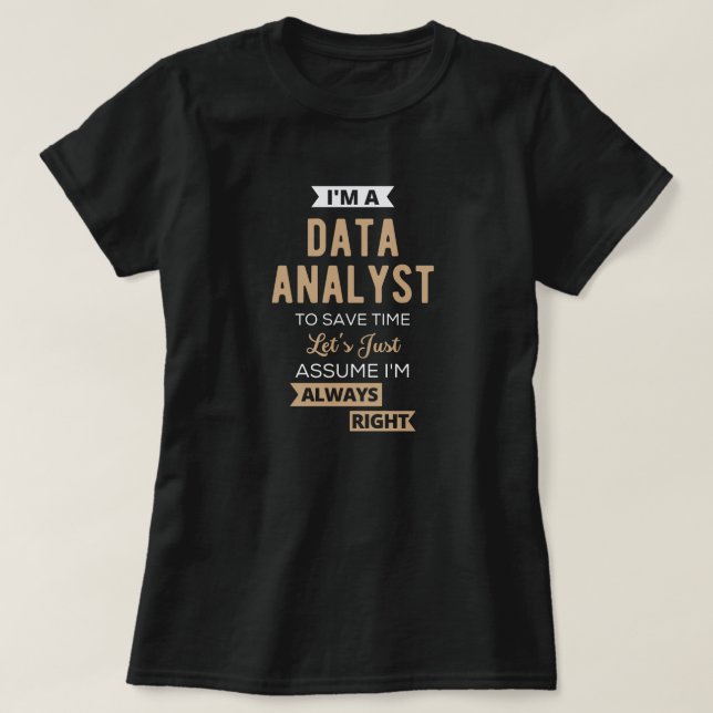 Data Analyst T-Shirt (Design Front)