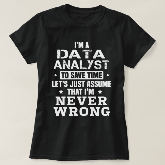 Data Analyst T-Shirt (Design Front)