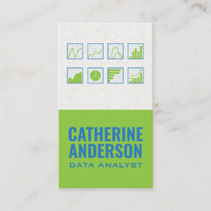 Data Charts   Information Analyst Business Card