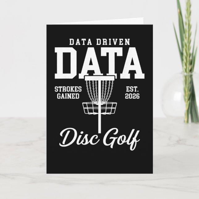 Data Driven Data Strokes Gained Disc Golf  Card (Front)