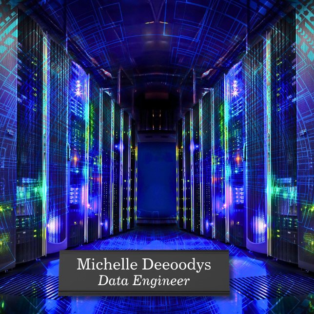 Data Engineer Black Desk Name Plate (Creator Uploaded)