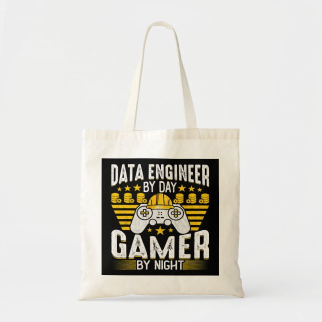 Data Engineer Funny Data Engineering Game Lover En Tote Bag (Front)