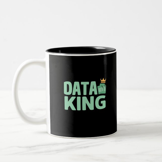Data King Two-Tone Coffee Mug (Left)