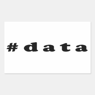 Data lover rectangular sticker
