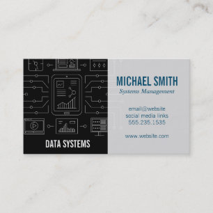 Data Network Security Coder IT Business Card