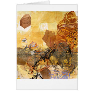 Data Pulse Abstract Art Card