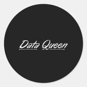Data Queen - Accounting Classic Round Sticker