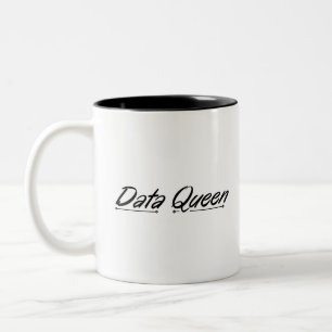 Data Queen - Accounting Two-Tone Coffee Mug