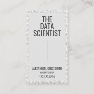 Data Science Computer Networking Business Card