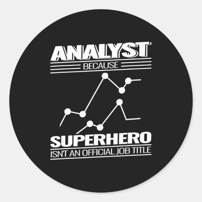 Data Science Data Analyst Data Technology Statisti Classic Round Sticker (Front)