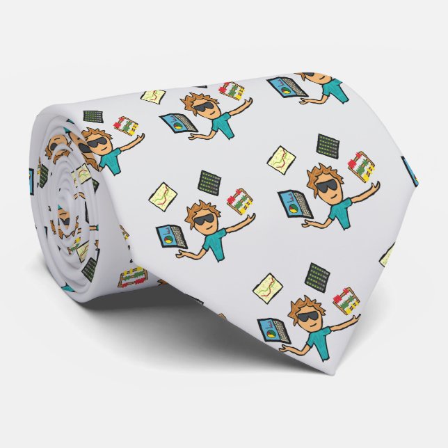 Data Science Tie (Rolled)