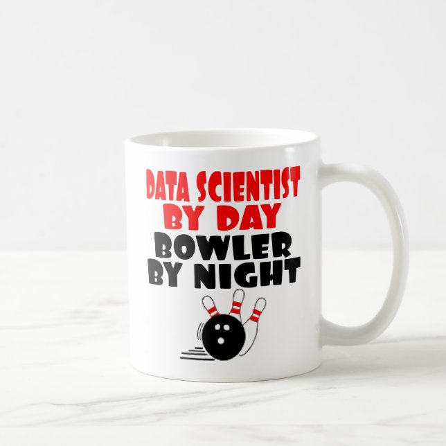 Data Scientist Loves Bowling Coffee Mug (Right)