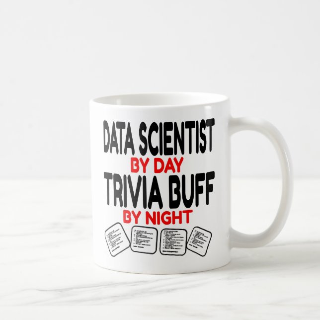 Data Scientist Loves Playing Trivia  Coffee Mug (Right)