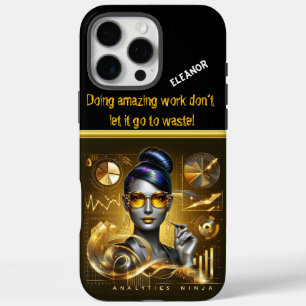 Data Scientist Merging Art and Analytics iPhone 16 Pro Max Case