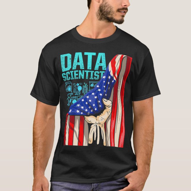 Data Scientist Pride Plan Data Science Mining Anal T-Shirt (Front)