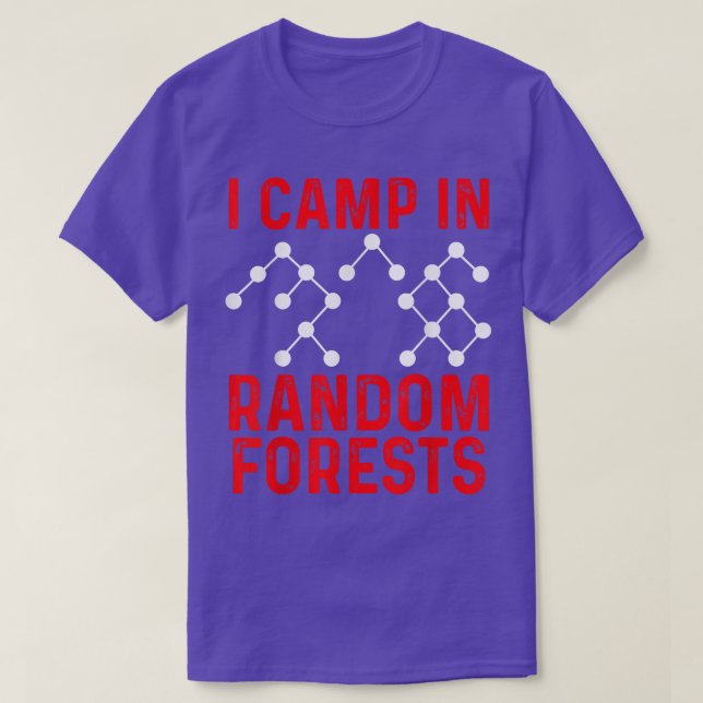 Data Scientist Random Forest Data Science Mining A T-Shirt (Design Front)