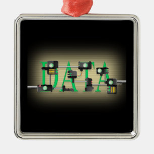 Data Security Metal Tree Decoration