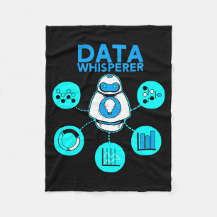 Data Whisperer Tech Engineer Mis Analyst Software  Fleece Blanket