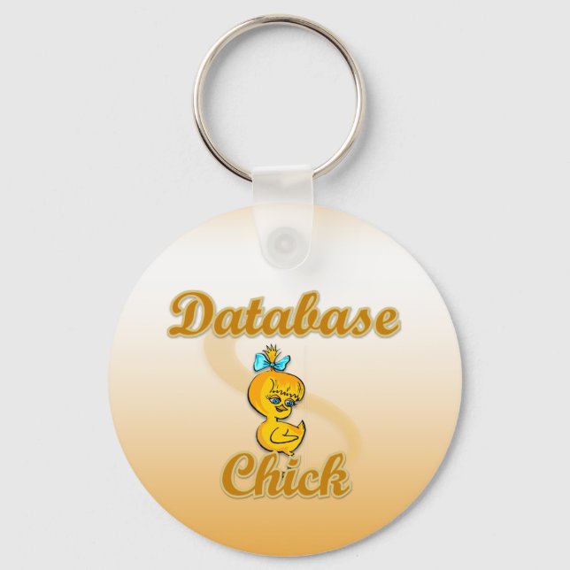 Database Chick Key Ring (Front)