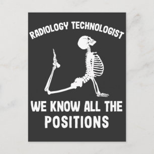 Date A Rad Tech Radiologist Skeleton Radiology Postcard