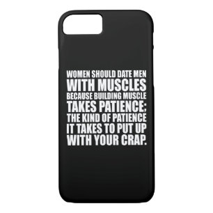 Date Men With Muscles - Funny Bodybuilding iPhone 8/7 Case