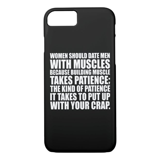 Date Men With Muscles - Funny Bodybuilding Case-Mate iPhone Case (Back)